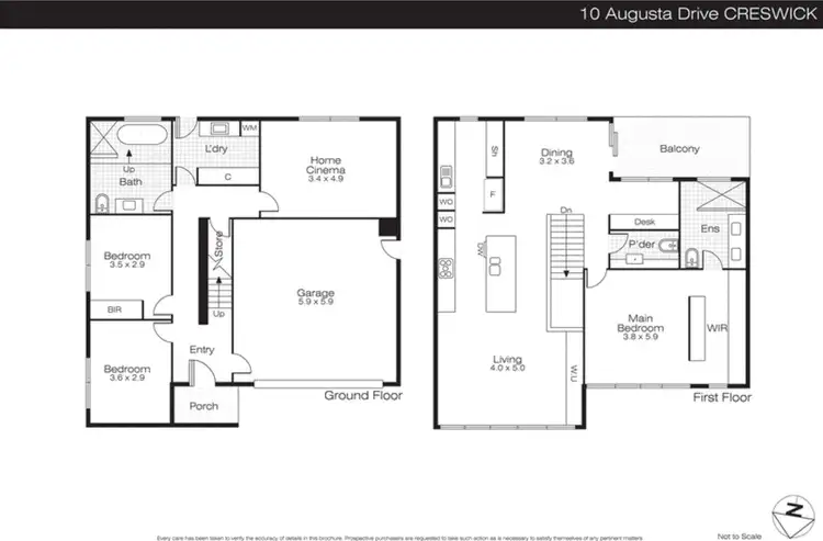 Floorplan of Homely house listing, 10 Augusta Drive, Creswick VIC 3363