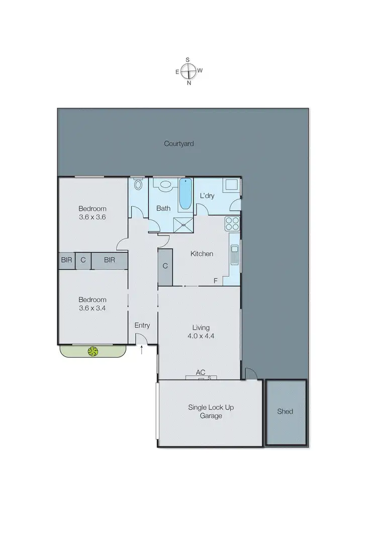 Floorplan of Homely unit listing, 3/689 Warrigal Road, Bentleigh East VIC 3165