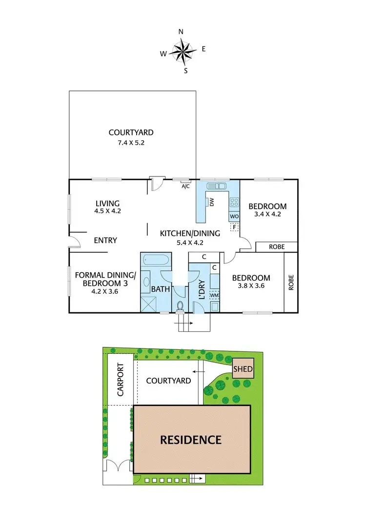 Floorplan of Homely unit listing, 2/1075 Riversdale Road, Surrey Hills VIC 3127