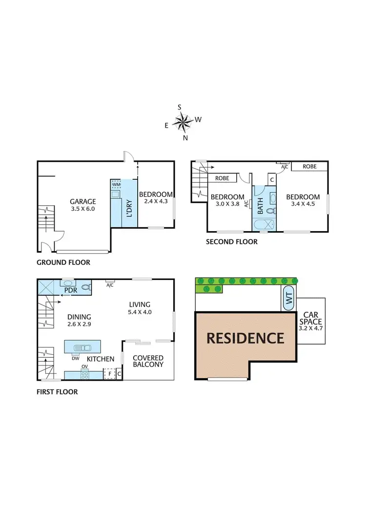 Floorplan of Homely townhouse listing, 9/257 Canterbury Road, Forest Hill VIC 3131