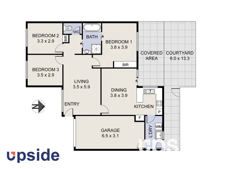 Floorplan of Homely townhouse listing, 18/29 Popplewell Place, Gordon ACT 2906