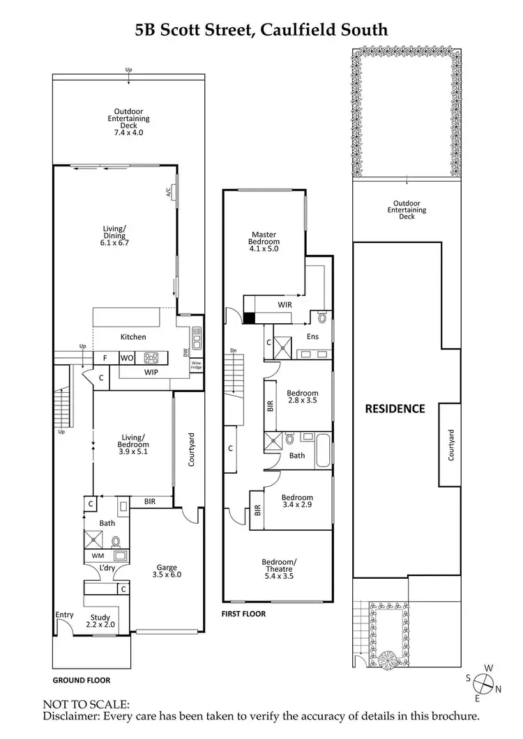 Floorplan of Homely townhouse listing, 5B Scott Street, Caulfield South VIC 3162