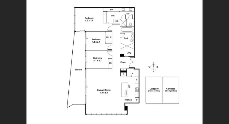 Floorplan of Homely apartment listing, 2204/229 Toorak Road, South Yarra VIC 3141