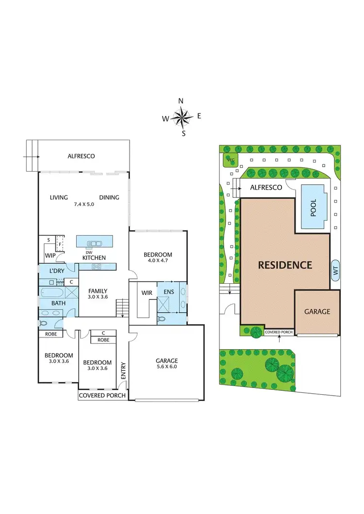 Floorplan of Homely house listing, 43 David Hockney Drive, Diamond Creek VIC 3089