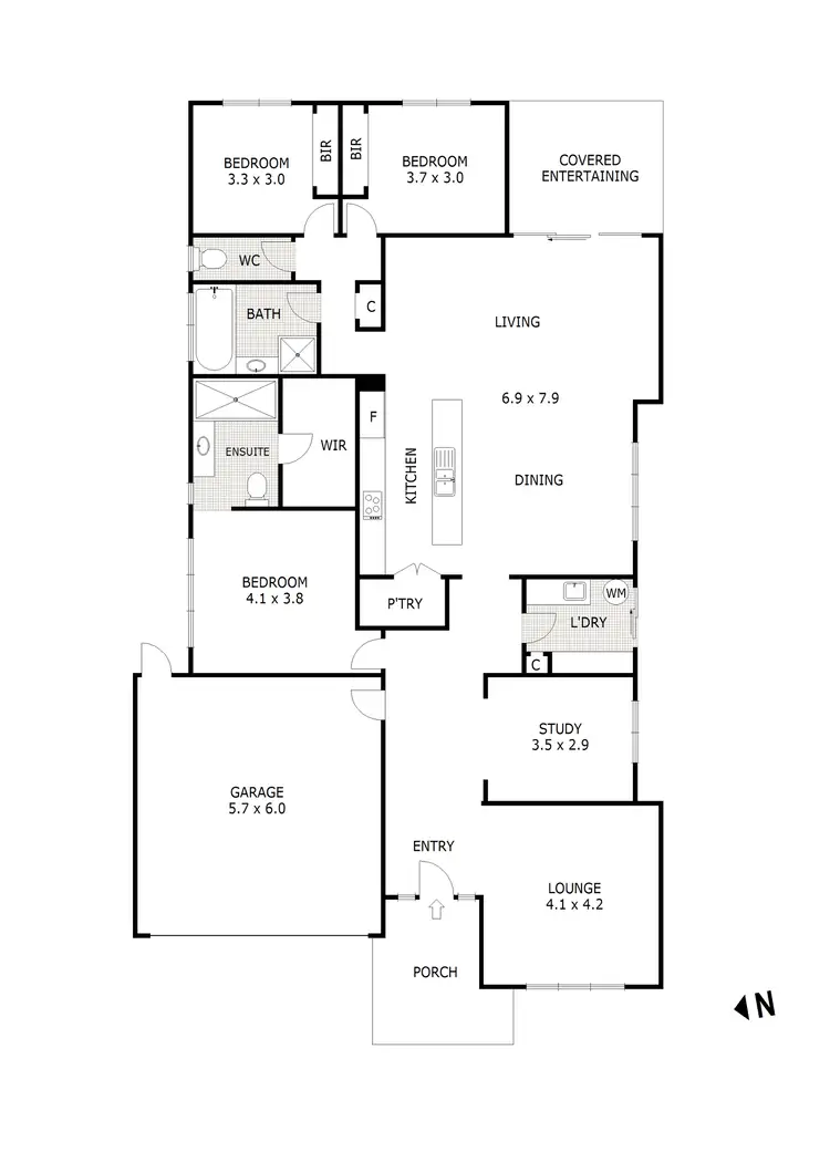 Floorplan of Homely house listing, 33 Fairhaven Avenue, Beveridge VIC 3753