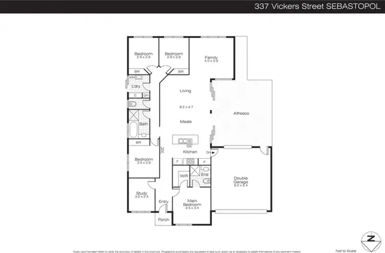Floorplan of Homely house listing, 337 Vickers Street, Sebastopol VIC 3356