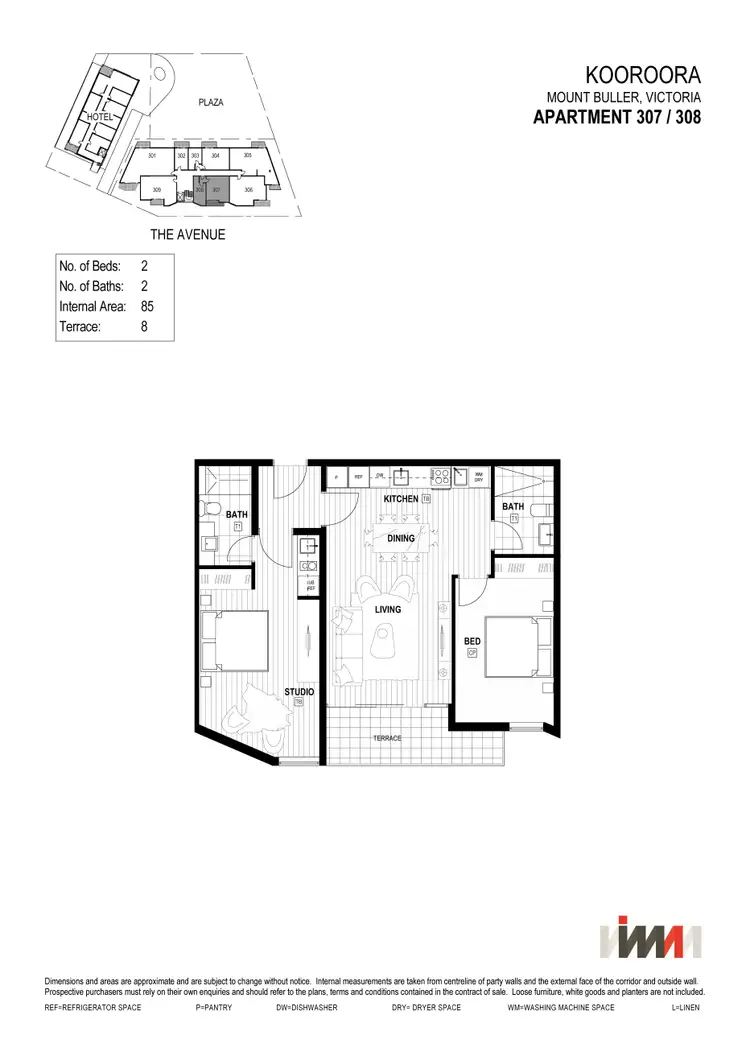 Floorplan of Homely apartment listing, 307-308/2-4 Kooroora, The Avenue, Mount Buller VIC 3723