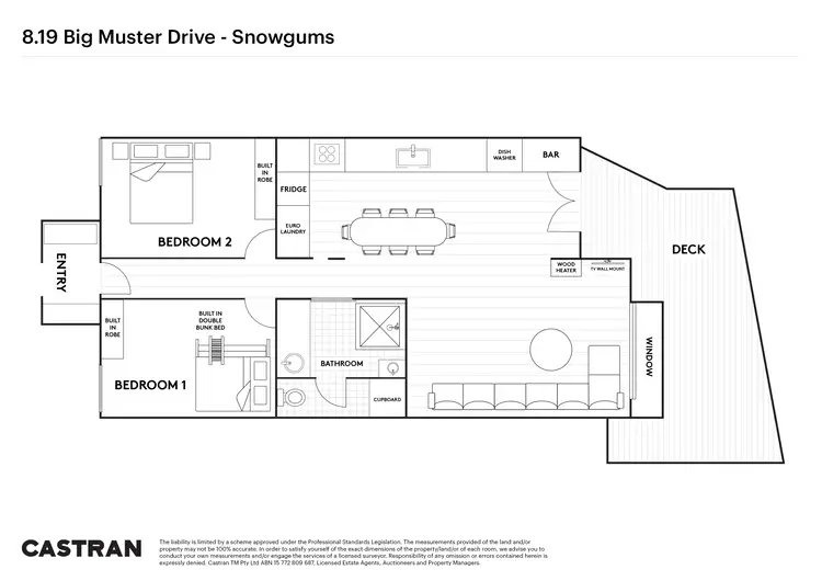 Floorplan of Homely apartment listing, 8/19 Big Muster Drive, Dinner Plain VIC 3898