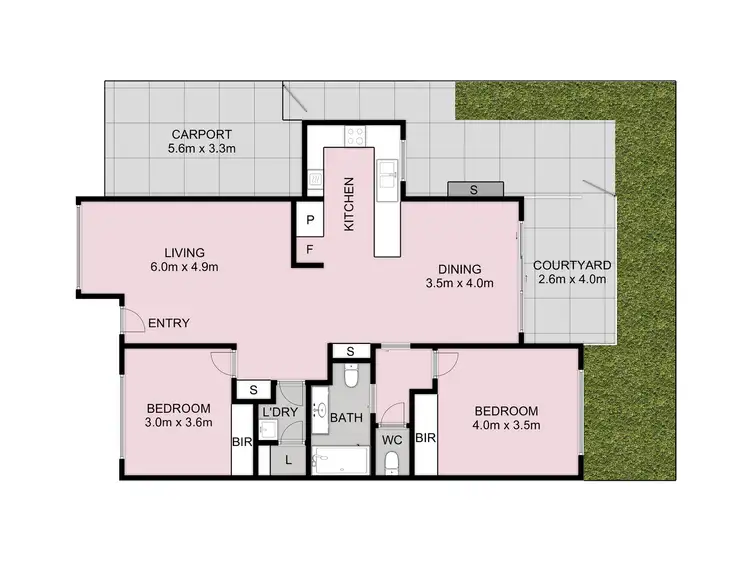 Floorplan of Homely townhouse listing, 121/55 Burkitt Street, Page ACT 2614