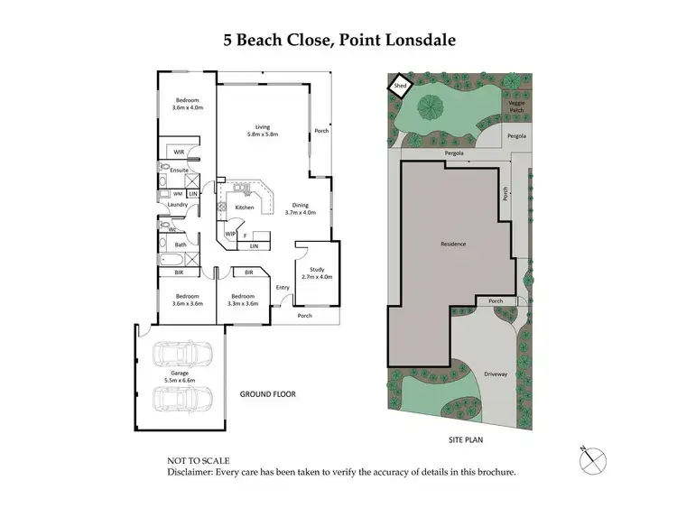 Floorplan of Homely house listing, 5 Beach Close, Point Lonsdale VIC 3225