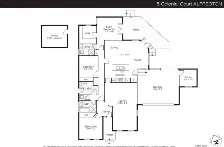 Floorplan of Homely house listing, 5 Colonial Court, Alfredton VIC 3350