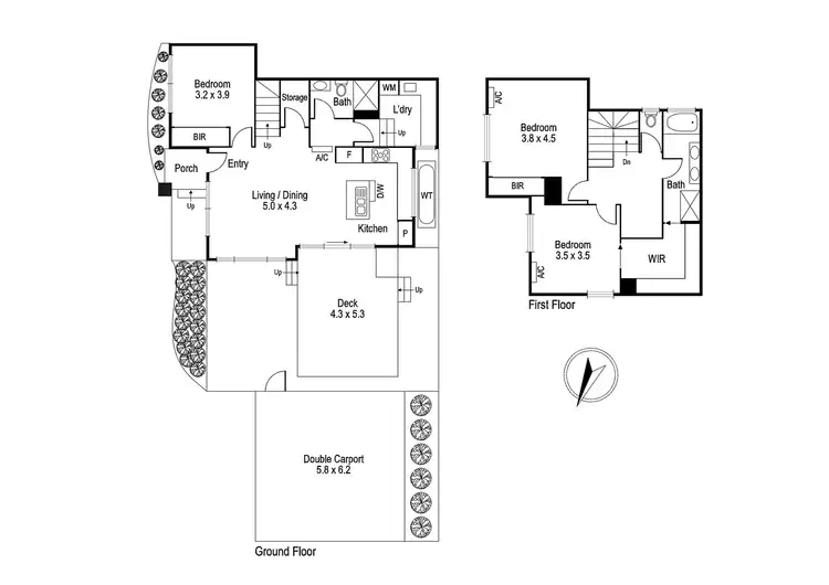 Floorplan of Homely townhouse listing, 2/30 Lorimer Street, Greensborough VIC 3088