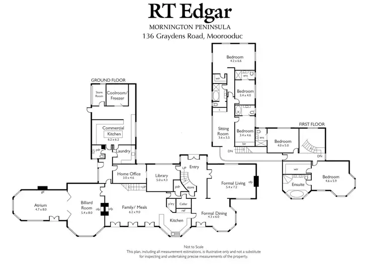 Floorplan of Homely rural property listing, 136 Graydens Road, Moorooduc VIC 3933