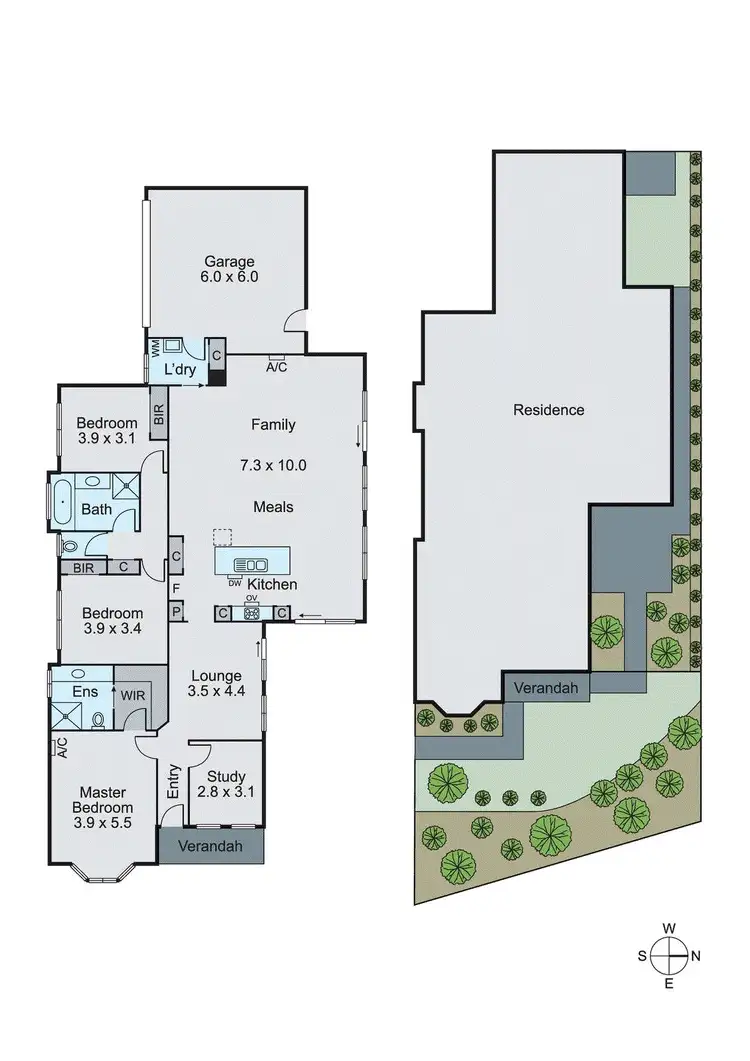 Floorplan of Homely house listing, 1/53 Park Lane, Mount Waverley VIC 3149