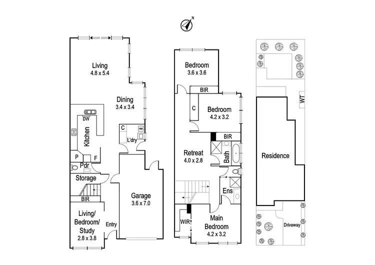 Floorplan of Homely townhouse listing, 1/22 Shakespeare Grove, Heidelberg Heights VIC 3081