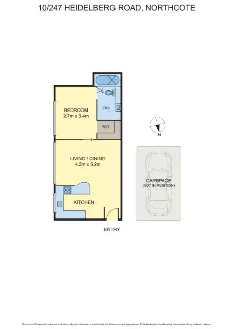 Floorplan of Homely unit listing, 10/247 Heidelberg Road, Northcote VIC 3070