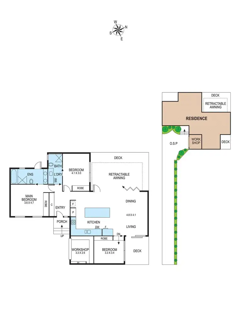 Floorplan of Homely townhouse listing, 25A Kendall Street, Hampton VIC 3188
