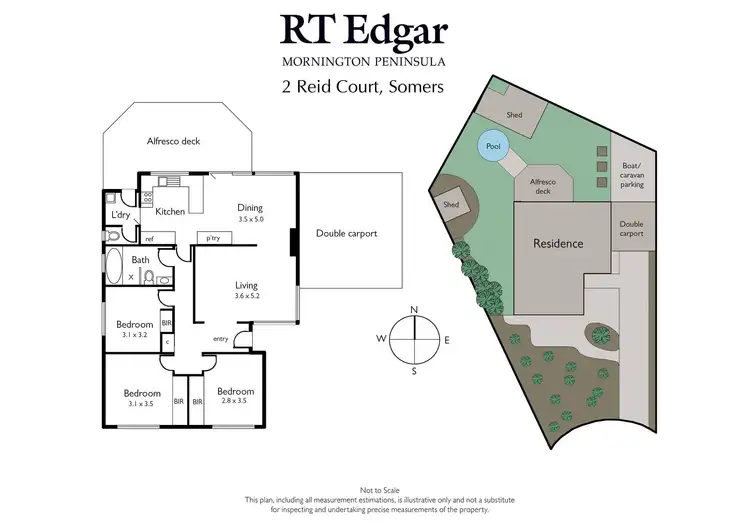Floorplan of Homely house listing, 2 Reid Court, Somers VIC 3927