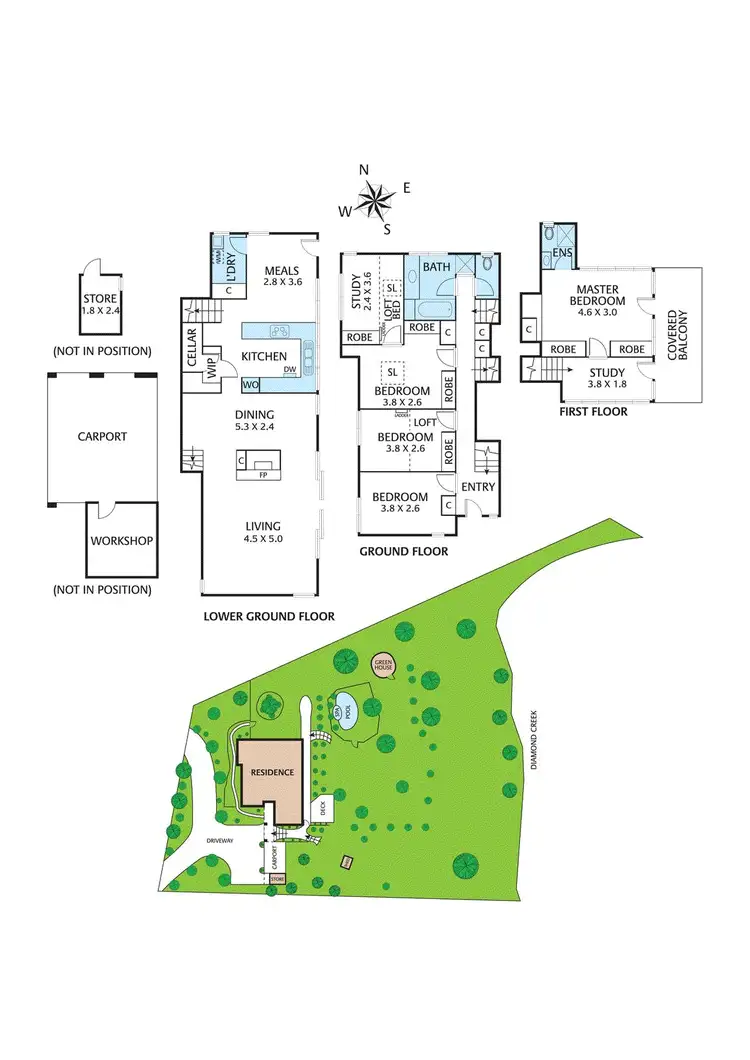 Floorplan of Homely house listing, 128 Scenic Crescent, Eltham North VIC 3095