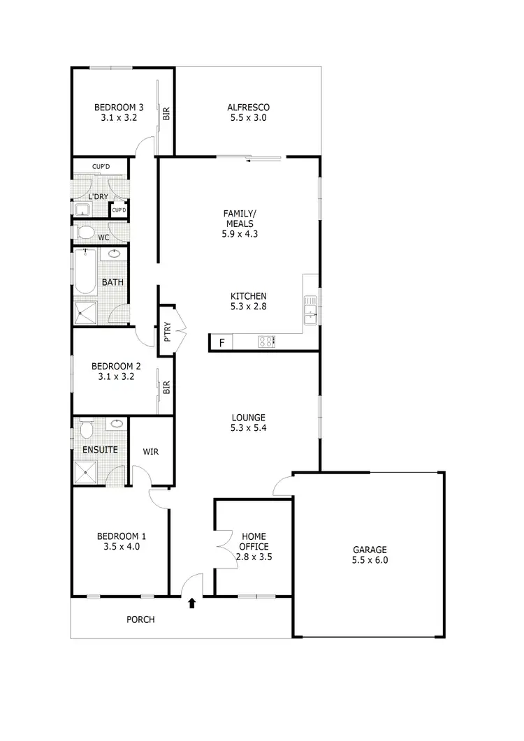Floorplan of Homely house listing, 8 Violet Lane, Broadford VIC 3658