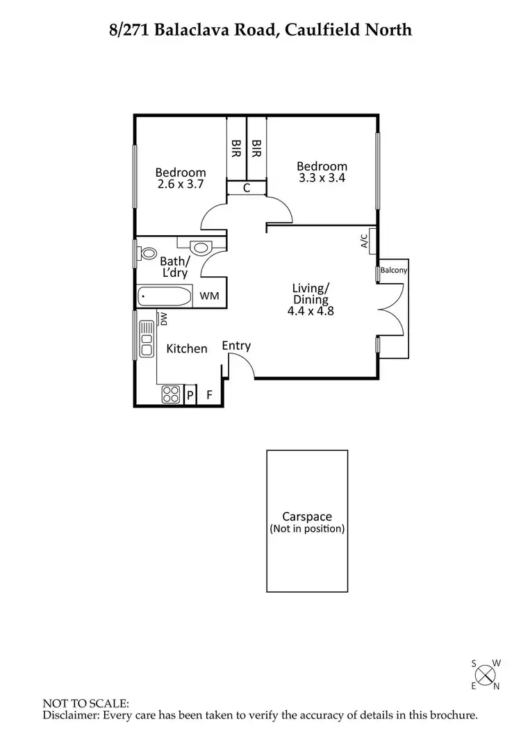 Floorplan of Homely apartment listing, 8/271 Balaclava Road, Caulfield North VIC 3161