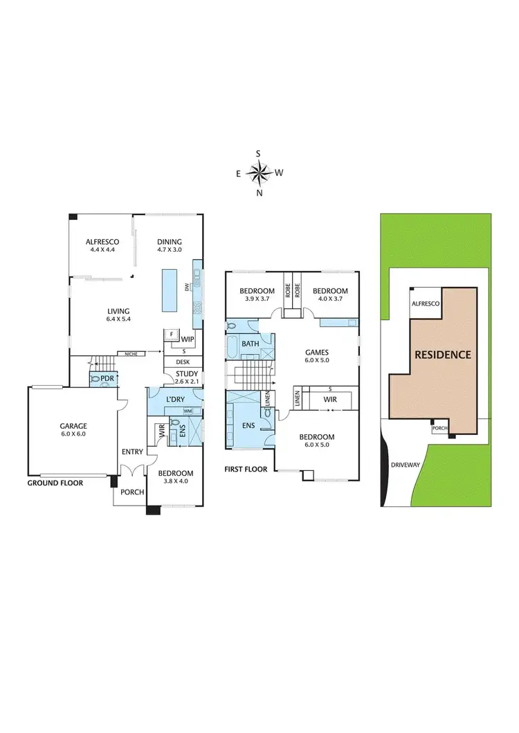 Floorplan of Homely house listing, 44 Romoly Drive, Forest Hill VIC 3131