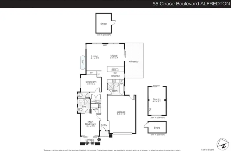Floorplan of Homely house listing, 55 Chase Boulevard, Alfredton VIC 3350