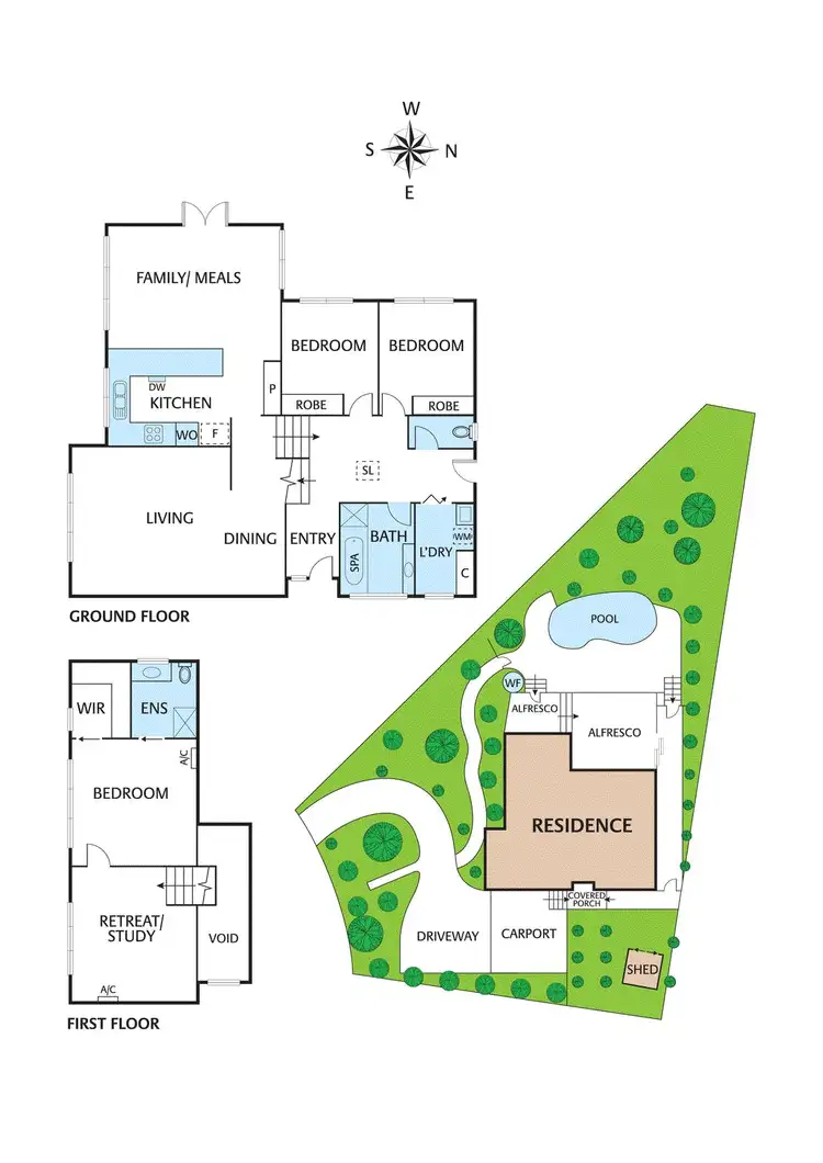 Floorplan of Homely house listing, 5 Amaroo Court, Eltham VIC 3095