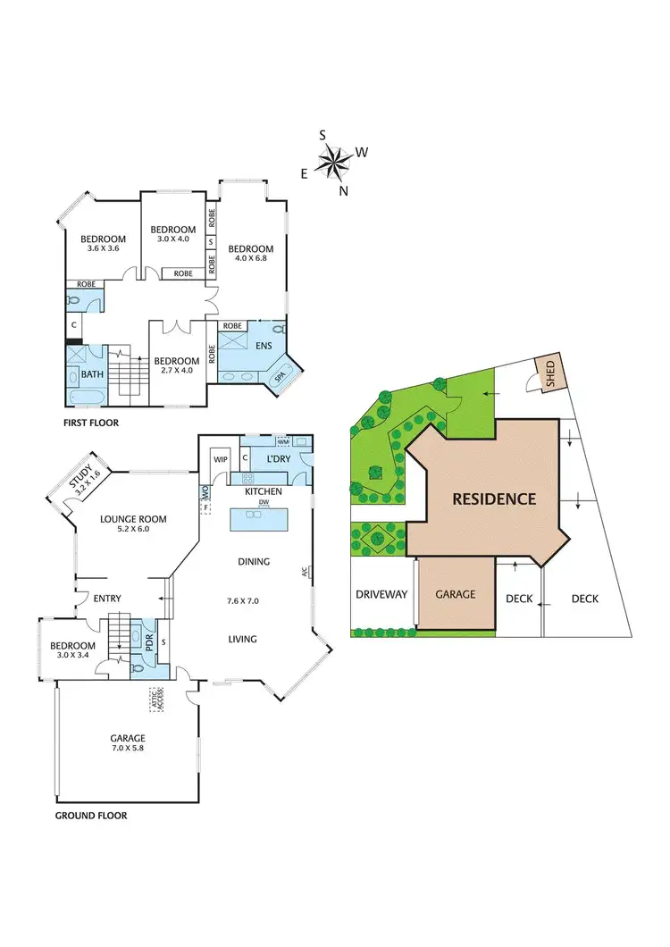 Floorplan of Homely house listing, 1 Alanah Place, Ivanhoe VIC 3079
