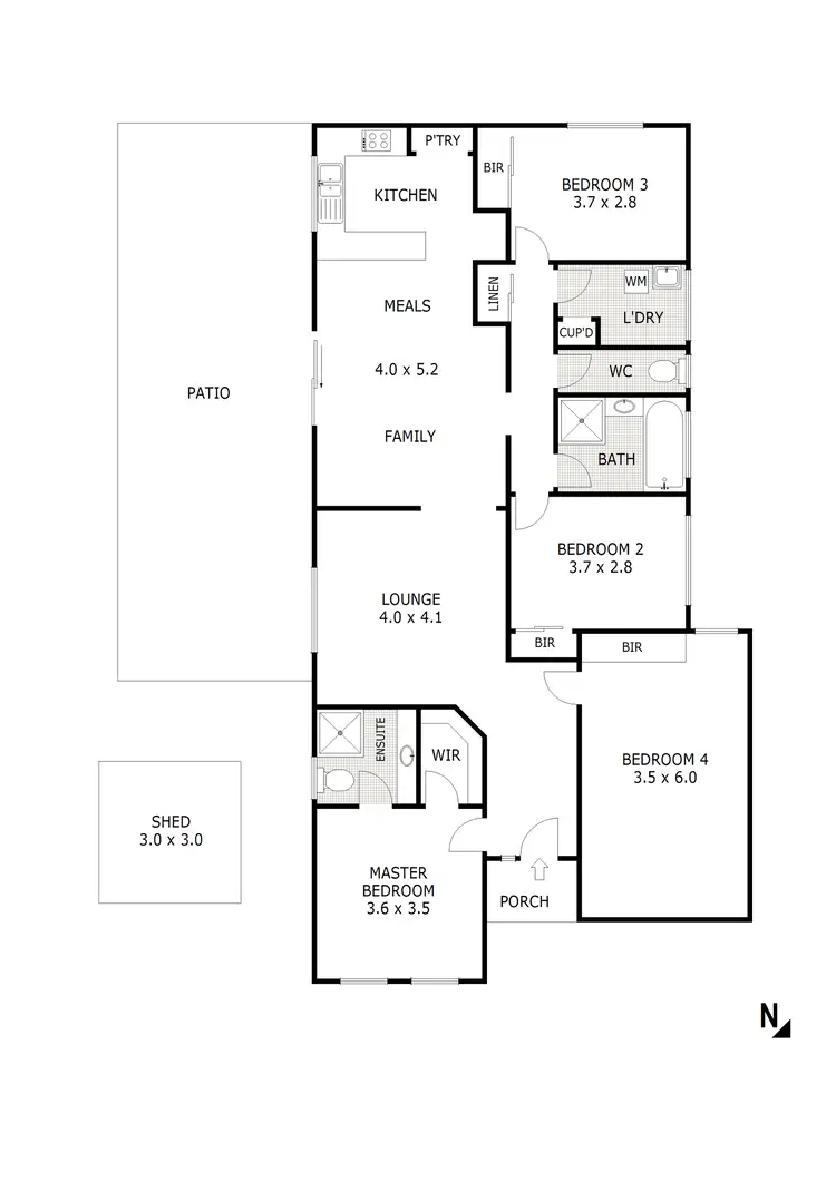 Floorplan of Homely house listing, 14 MacDonald Close, Wallan VIC 3756