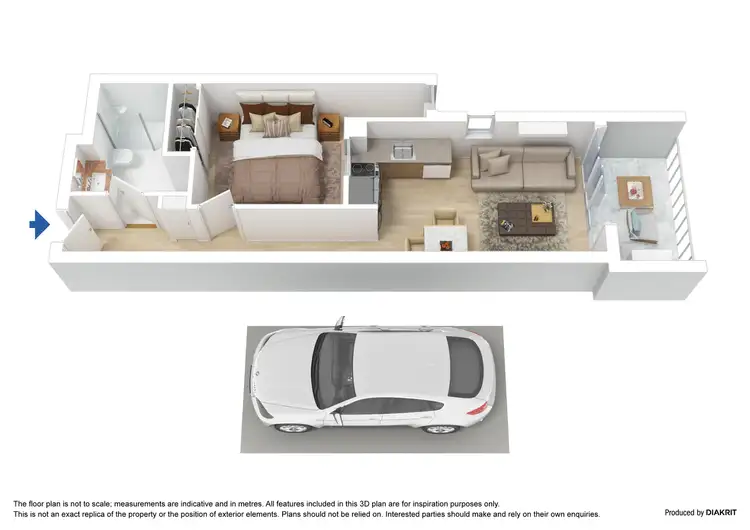 Floorplan of Homely apartment listing, 512/8 Olive York Way, Brunswick West VIC 3055