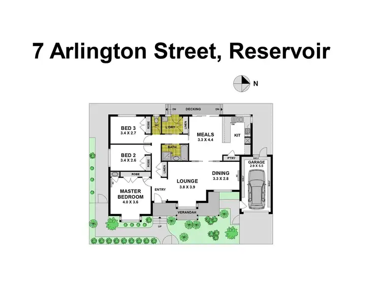 Floorplan of Homely house listing, 7 Arlington Street, Reservoir VIC 3073