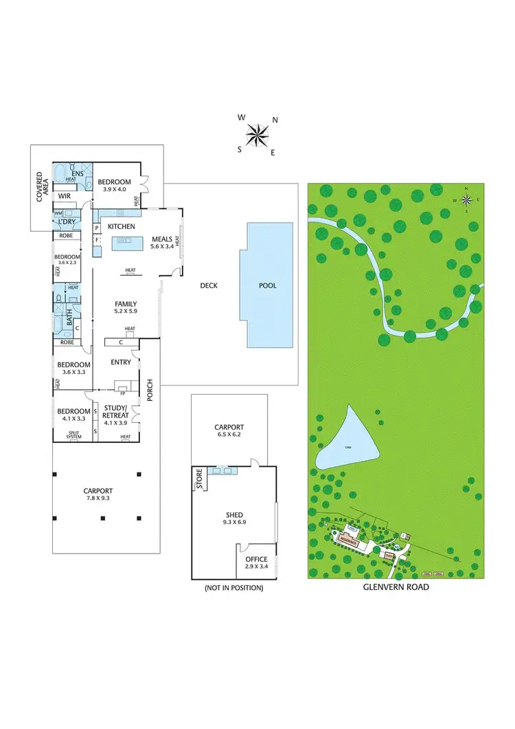 Floorplan of Homely house listing, 190 Glenvern Road, Kangaroo Ground VIC 3097