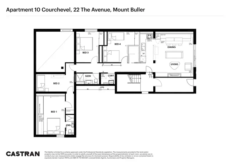 Floorplan of Homely apartment listing, 10 Courchevel/22 The Avenue, Mount Buller VIC 3723