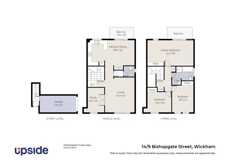Floorplan of Homely unit listing, 14/9 Bishopsgate Street, Wickham NSW 2293