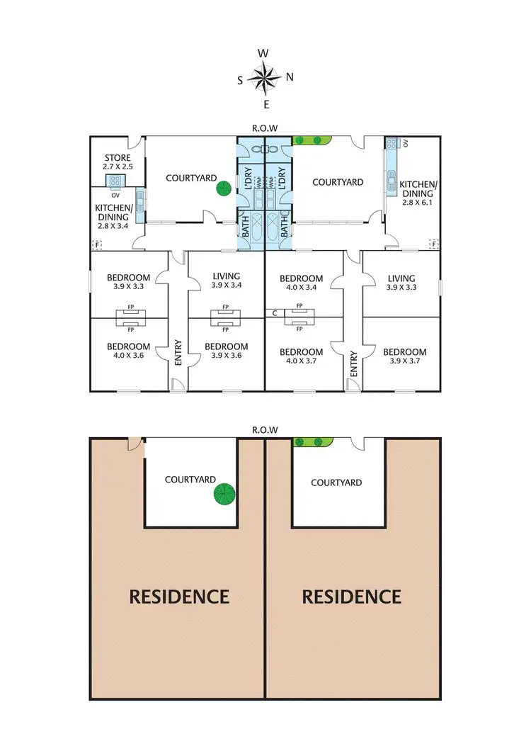 Floorplan of Homely house listing, 293-295 Gore Street, Fitzroy VIC 3065