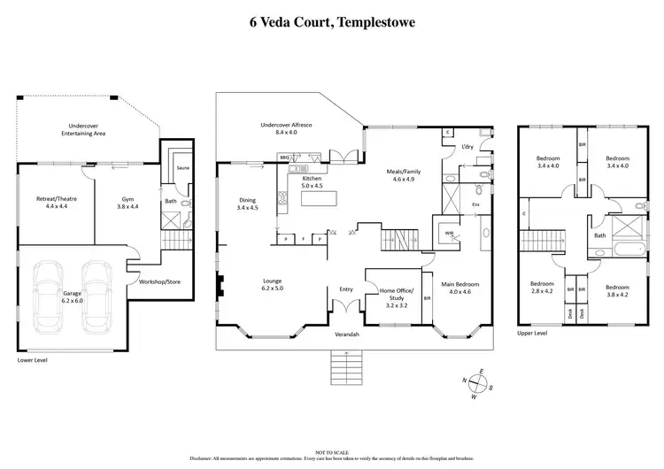 Floorplan of Homely house listing, 6 Veda Court, Templestowe VIC 3106