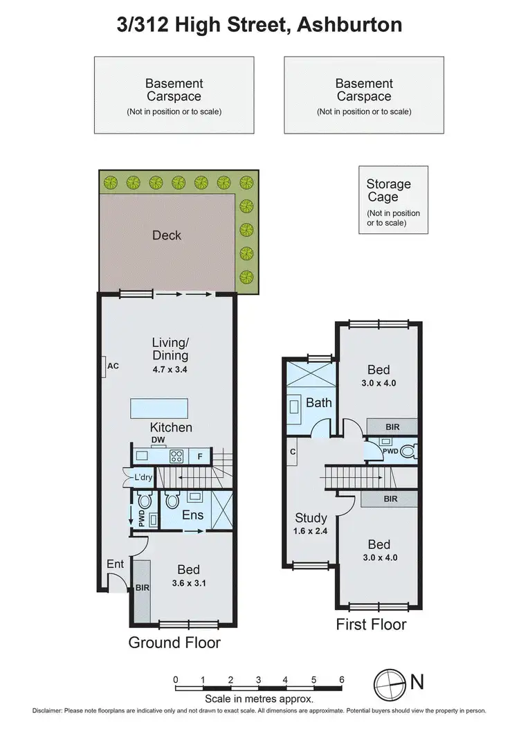 Floorplan of Homely townhouse listing, 3/312 High Street, Ashburton VIC 3147