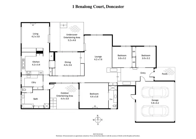 Floorplan of Homely house listing, 1 Benalong Court, Doncaster VIC 3108
