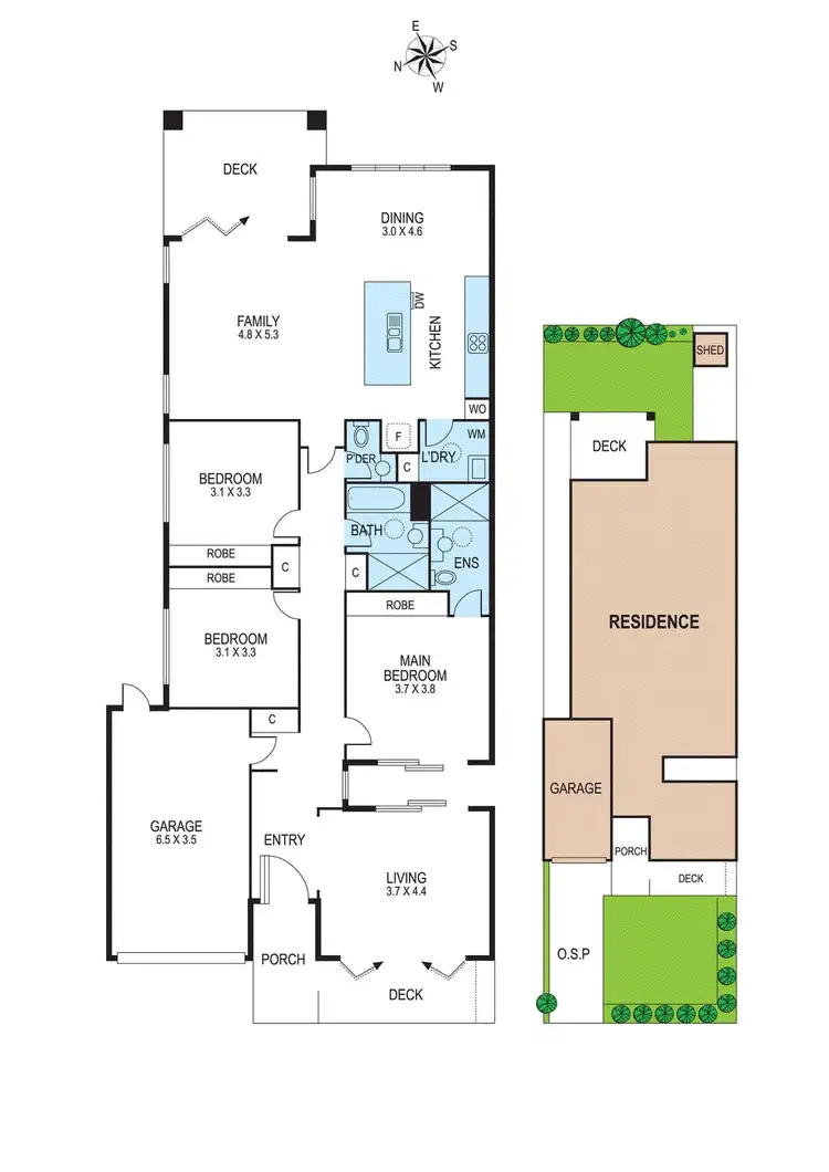 Floorplan of Homely townhouse listing, 40B Windsor Avenue, Mckinnon VIC 3204