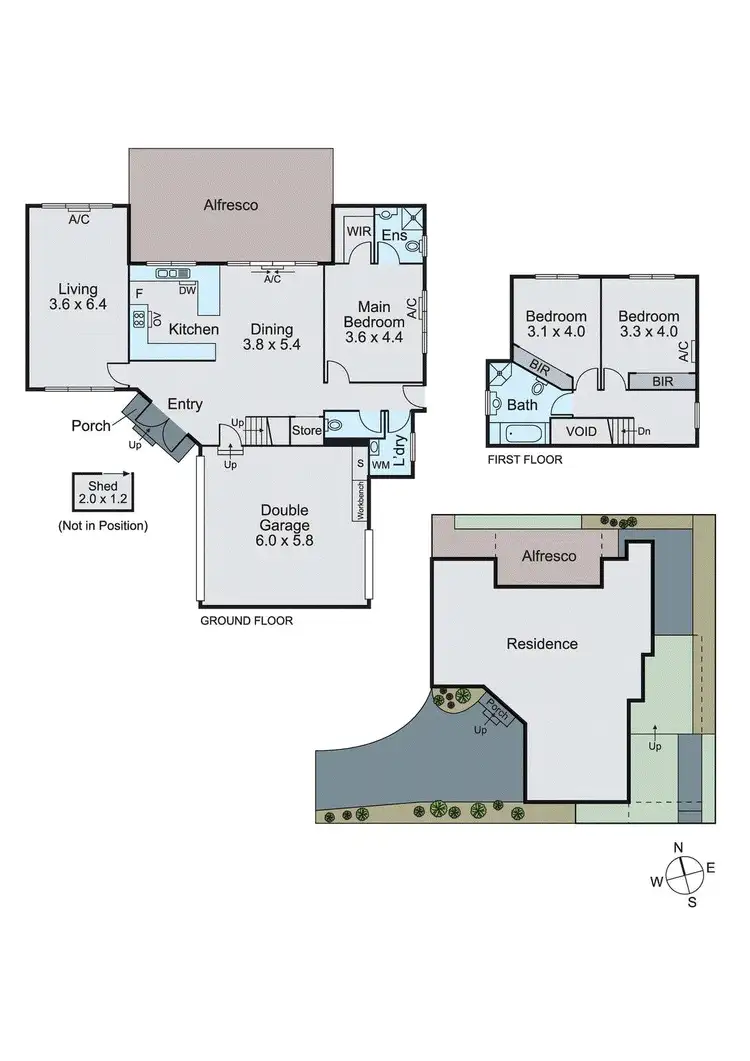 Floorplan of Homely townhouse listing, 2/34 Alexander Avenue, Oakleigh East VIC 3166