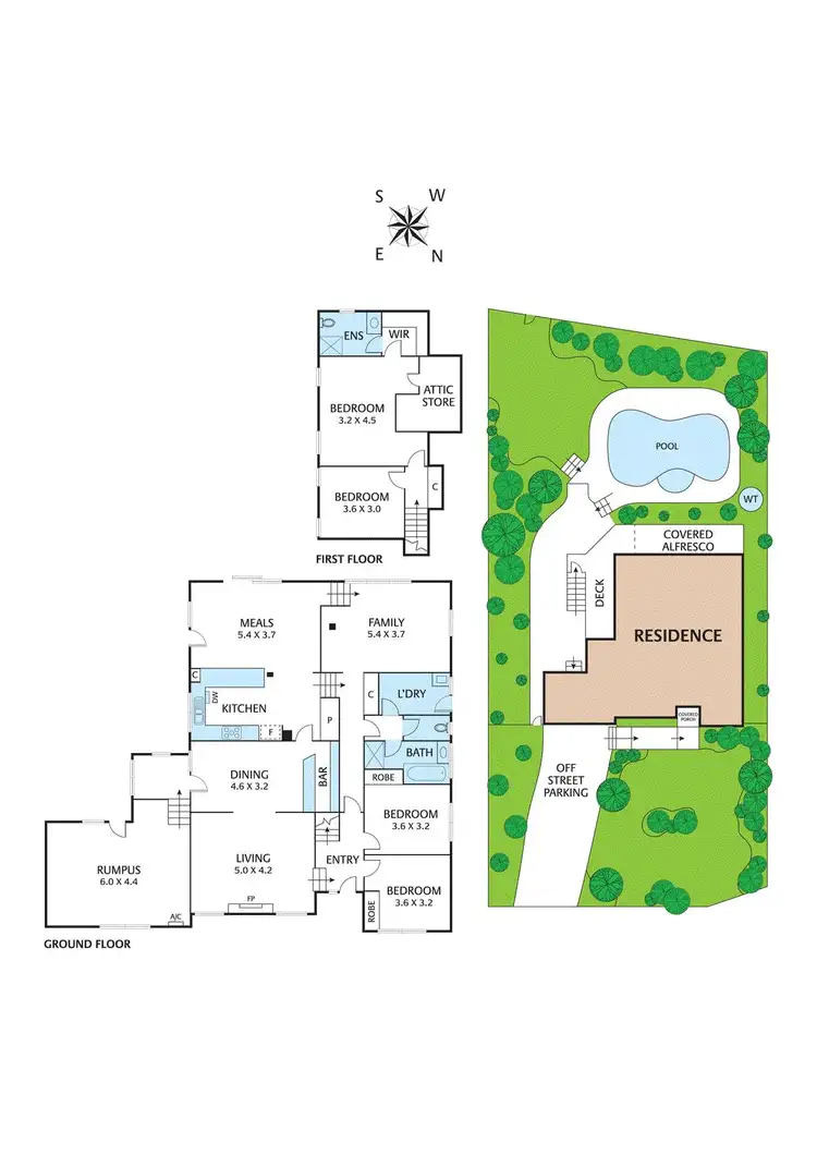 Floorplan of Homely house listing, 4 Pitura Place, Eltham VIC 3095
