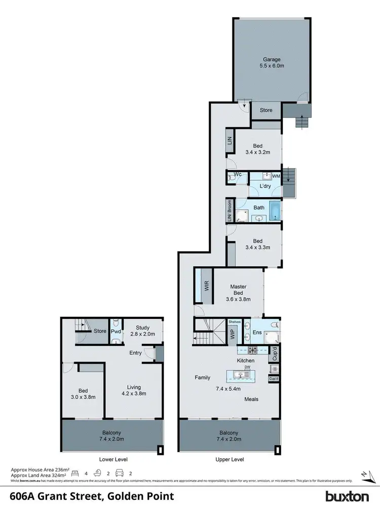 Floorplan of Homely house listing, 606A Grant Street, Golden Point VIC 3350
