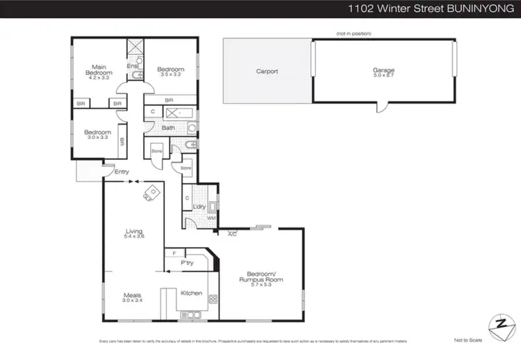 Floorplan of Homely house listing, 1102 Winter Street, Buninyong VIC 3357