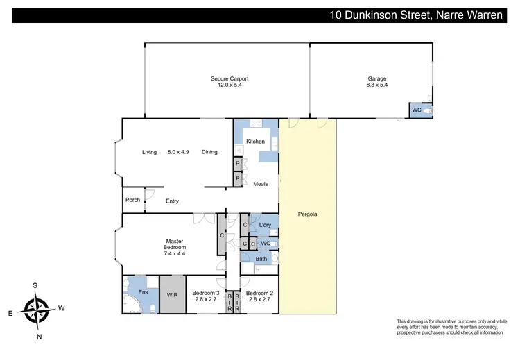 Floorplan of Homely house listing, 10 Dunkinson Street, Narre Warren VIC 3805