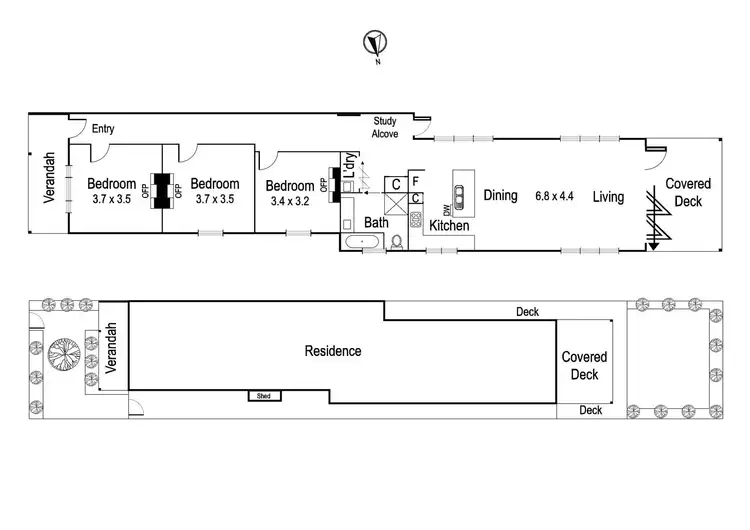 Floorplan of Homely house listing, 140 Arthur Street, Fairfield VIC 3078