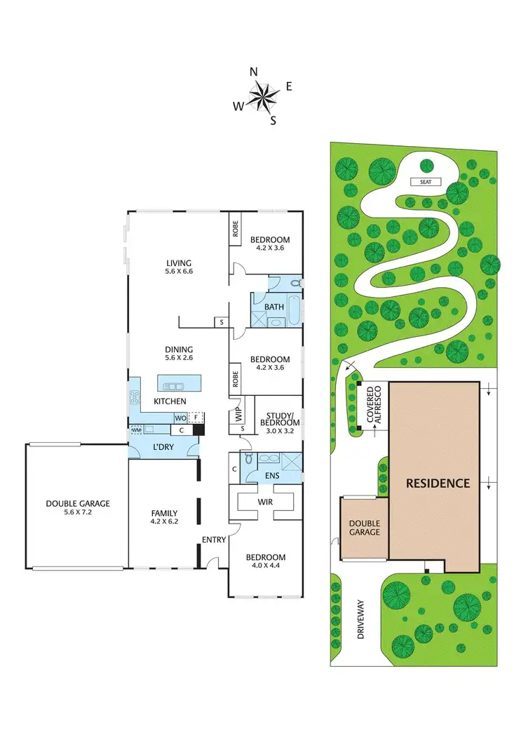 Floorplan of Homely house listing, 45 Dandallo Drive, Eltham VIC 3095