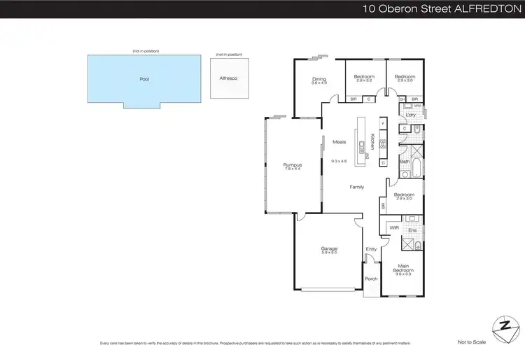 Floorplan of Homely house listing, 10 Oberon Street, Alfredton VIC 3350
