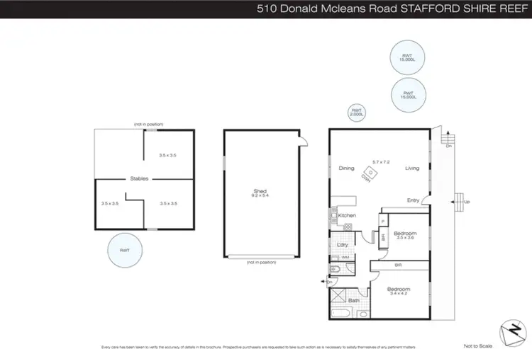 Floorplan of Homely house listing, 510 Donald Mcleans Road, Staffordshire Reef VIC 3351