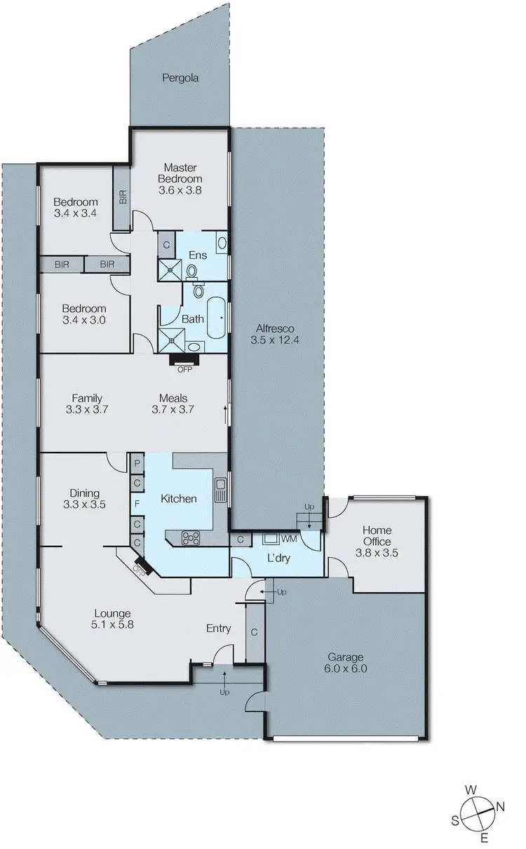 Floorplan of Homely house listing, 12 Blue Hills Close, Wantirna VIC 3152